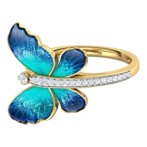 Schmetterling Ring 'Ozeanflügel' | Süßer Schmuck für Frauen