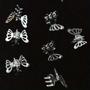 Mini-Haarspangen Schmetterling | Süßer Haarschmuck Gold & Silber