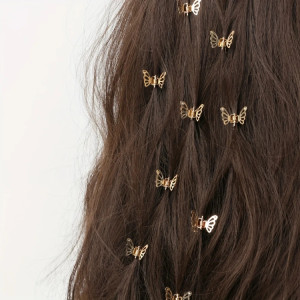 Mini-Haarspangen Schmetterling | Süßer Haarschmuck Gold & Silber