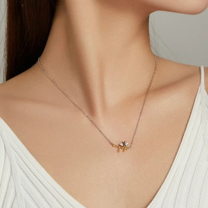 Bienen Schmuckset: Halskette & Ohrringe 925 Sterling Silber