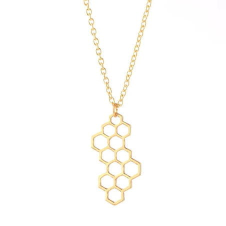 Bienen-Halskette "Elegante Wabe" - Süßer Bienenschmuck
