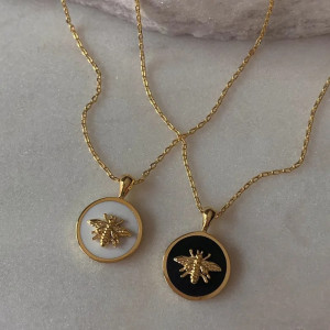 Bienen Halskette Königliche Eleganz | Goldener Schmuck
