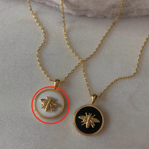 Bienen Halskette Königliche Eleganz | Goldener Schmuck