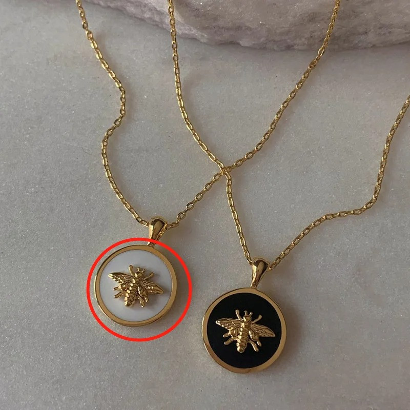 Bienen Halskette Königliche Eleganz | Goldener Schmuck