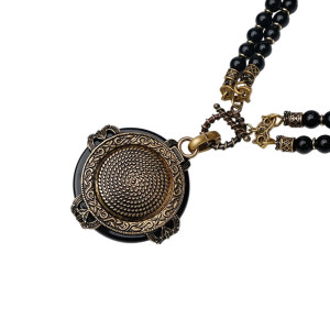 Bienen-Halskette 'Nächtliche Majestät' | Eleganter Bienenschmuck