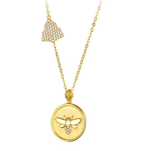 Bienenkette 'Edler Schimmer' – Eleganter Schmuck fürs Büro