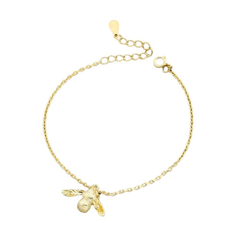 Bienenarmband Gold & Silber | Süßer Bienenschmuck aus Tibetsilber