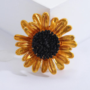Süße Sonnenblumen-Brosche | Einzigartiges Geschenk für Frauen