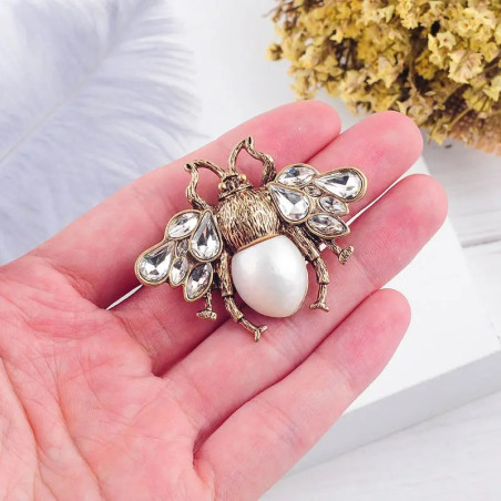 Verzauberte Kaiserliche Bienenbrosche - Königlicher Schmuck