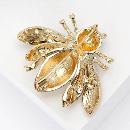 Bienenbrosche 'Goldene Essenz' | Eleganter Bienenschmuck