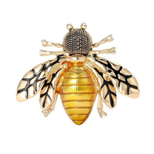 Bienenbrosche 'Goldene Essenz' | Eleganter Bienenschmuck