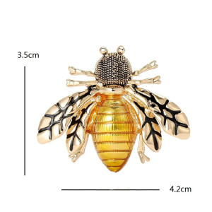 Bienenbrosche 'Goldene Essenz' | Eleganter Bienenschmuck