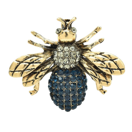 Bienenbrosche 'Barock-Stil' - Eleganter Vintage-Schmuck