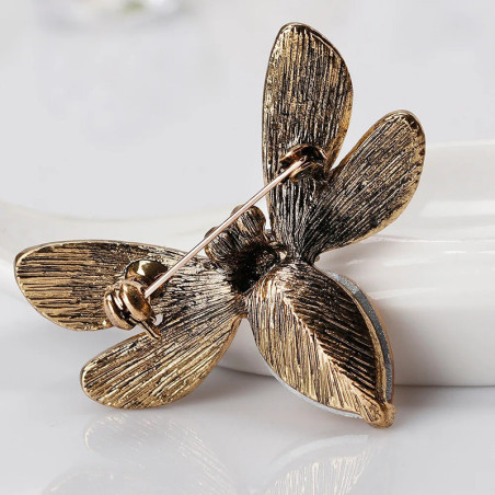 Bienenbrosche 'Regenbogenglanz' - Bunter & Funkelnder Schmuck