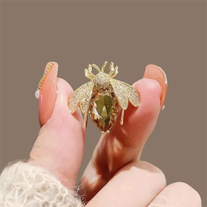 Bienenbrosche "Honigtropfen" – Eleganter Bienenschmuck