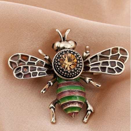 Bienenbrosche Kaiserlicher Glanz | Eleganter & kühner Schmuck