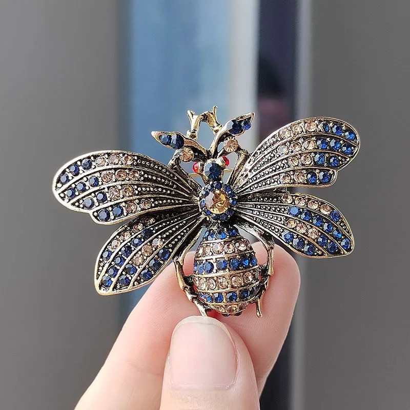 Bienen Brosche 'Kaiserin' | Eleganter Schmuck in Gold & Silber