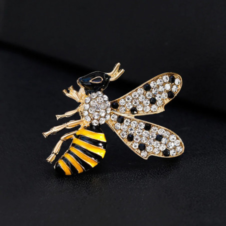 Bienenbrosche Goldener Glanz | Eleganter & Raffinierter Schmuck