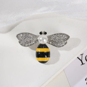 Brosche Sonnenbiene | Leuchtender & Eleganter Bienenschmuck