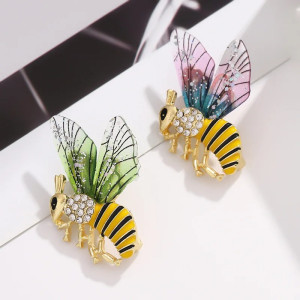 Bienenbrosche Feenflügel | Süßer & Eleganter Bienenschmuck