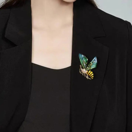 Bienenbrosche Feenflügel | Süßer & Eleganter Bienenschmuck
