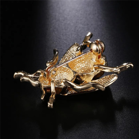 Königliche Bernstein-Bienenbrosche | Eleganter Bienenschmuck