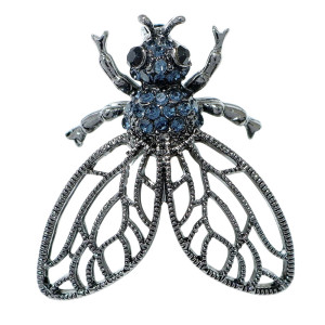 Bienenbrosche 'Gotische Majestät' - Eleganter & Mysteriöser Schmuck