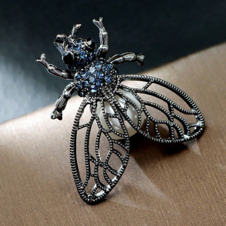 Bienenbrosche 'Gotische Majestät' - Eleganter & Mysteriöser Schmuck