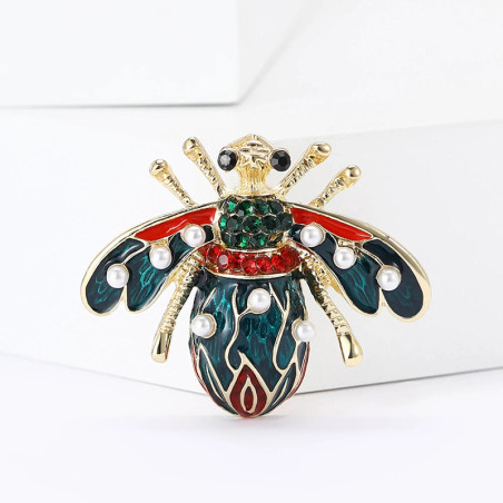 Bienenbrosche Königliche Eleganz | Eleganter Bienenschmuck