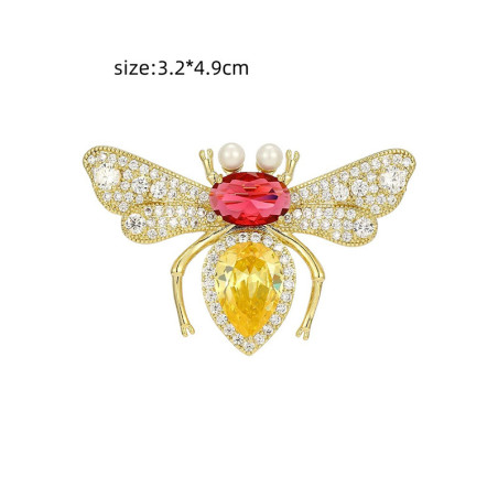Königliche Prestige Bienenbrosche - Luxuriöse & edle Eleganz