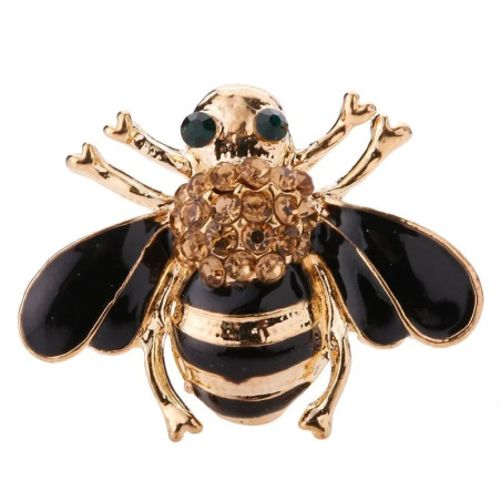 Bienenbrosche "Nachtglanz" | Eleganter Schmuck für Damen