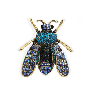 Imperiale Bienen-Brosche mit Strass | Funkelnder Bienenschmuck
