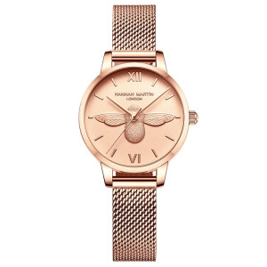 Elegante Bienen-Uhr für Damen | Edelstahl & Quarzwerk