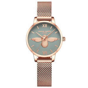 Elegante Bienen-Uhr für Damen | Edelstahl & Quarzwerk