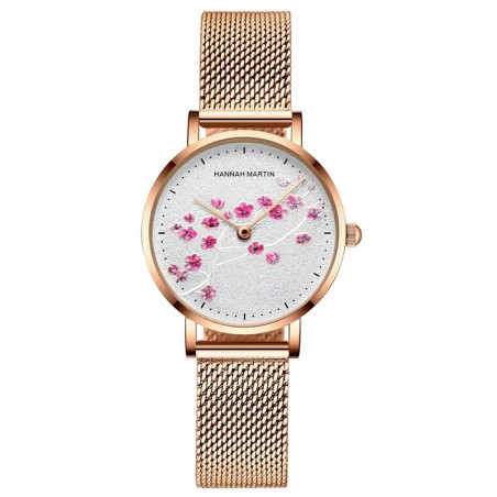 Florale Uhr 'Kirschblüten-Frühling' | Eleganz & Frühling