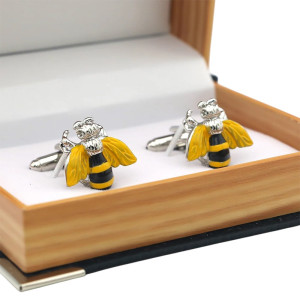 Elegante Bienen-Manschettenknöpfe - Stil & Originalität