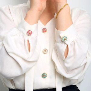 Bienen Knopfschmuck "Trio Eleganz" | Süßer Bienenschmuck