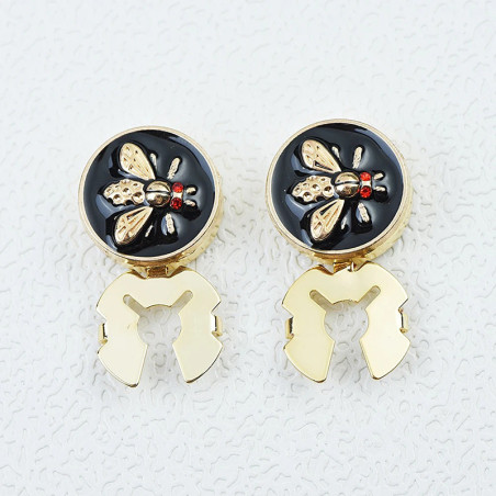 Bienen Knopfschmuck "Goldglanz" | Elegantes Accessoire für Hemden