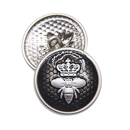 Bienenknöpfe "Königliche Majestät" 23mm - 10er-Set