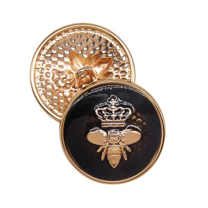 Bienenknöpfe "Königliche Majestät" 23mm - 10er-Set