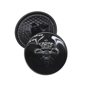 Bienenknöpfe "Königliche Majestät" 23mm - 10er-Set