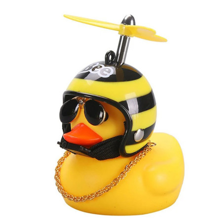 Bienen-Schlüsselanhänger Ente mit Helm – Lustiges Geschenk