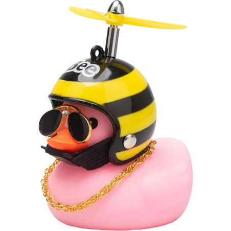 Bienen-Schlüsselanhänger Ente mit Helm – Lustiges Geschenk