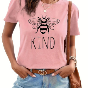 Bienen T-Shirt Damen 'Bee Happy!' | Süßes Sommer Shirt