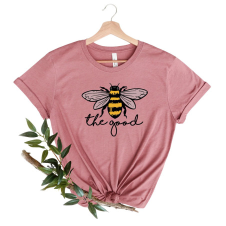 Bienen T-Shirt Damen Sommer | Grafik-Biene & "BEE The Good"