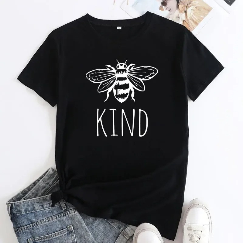 Bienen T-Shirt Damen „BEE Kind“ | Süßes Shirt mit Spruch