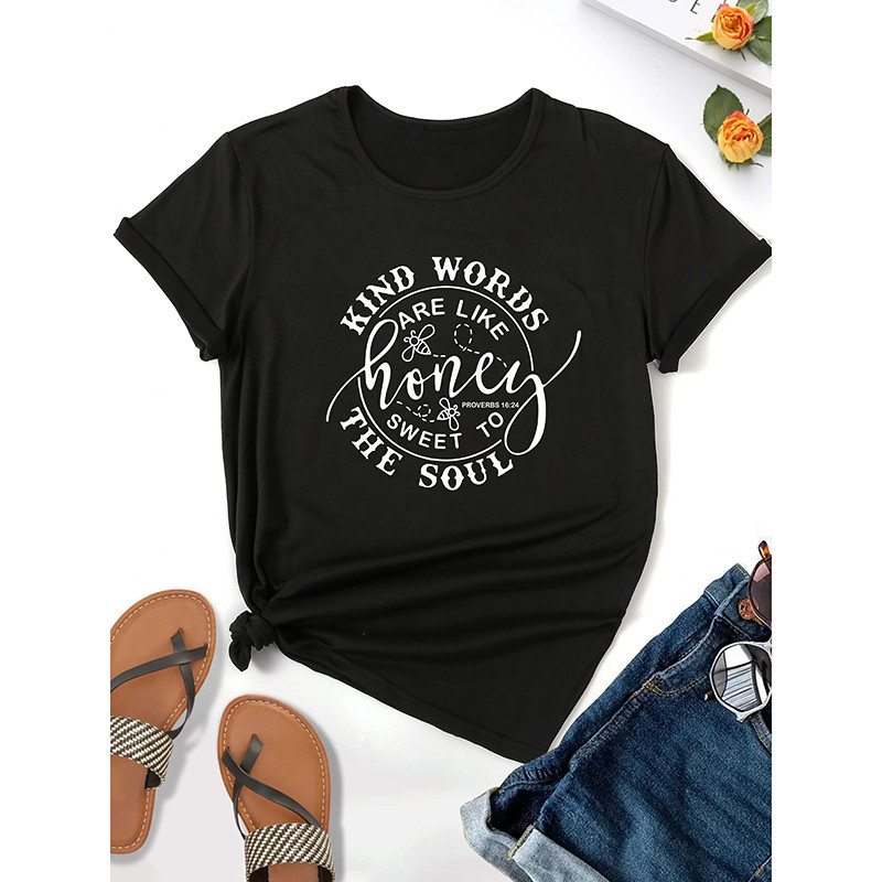 Bienen T-Shirt Damen "Kind Words Are Like Honey" | 1001bees