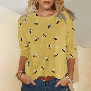 Bienen Langarmshirt Damen "Frühlingstanz" | Naturmode