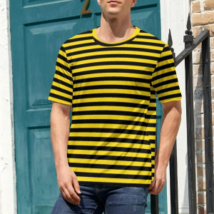 Gestreiftes Bienen T-Shirt in Gelb & Schwarz | 1001bees.com