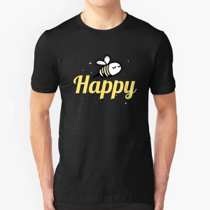 Bienen T-Shirt "Happy Mood" | Süßes Damen Langarmshirt